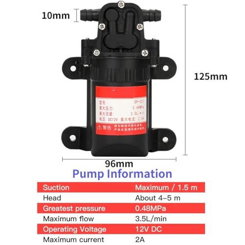 Pompe électrique 12V agricole pour résoudre les problèmes de pression d'eau - 5