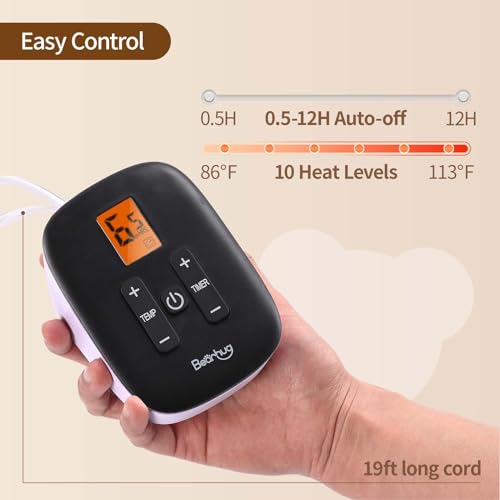Bearhug Electric Blanket Full Size 77"x 84" Heated Blanket Throw Reversible Velvet& Sherpa Warm Blanket Gift 10 Heating Levels & 0.5-12H Auto Off, Over-Heat Protect, ETL, Machine Washable