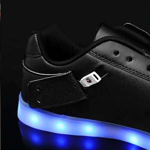 Image of JEVRITE Unisex LED Light Up High Top Sneakers - USB Charging for Women & Men - Couples Shoes