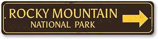 National Park Directional Arrow Sign, Park Location Sign SIZE: 4 x 16 Inches