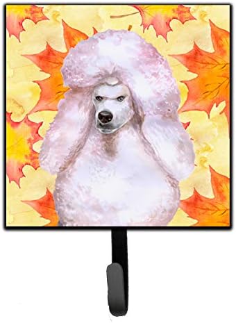 Caroline's Treasures BB9978SH4 White Standard Poodle Fall Wall Hook, Multicolor, Small image 2