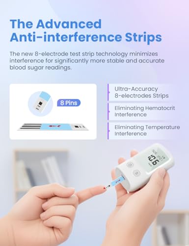 Image of IMDK Blood Glucose Monitor Kit, ๐๐น๐ถ๐ป๐ถ๐ฐ๐ฎ๐น๐น๐ ๐๐ฐ๐ฐ๐๐ฟ๐ฎ๐๐ฒ Blood Sugar Test Kit with 50 Glucometer Strips, 50 Lancets and 1 Lancing Devices, No Coding Required & Large Screen