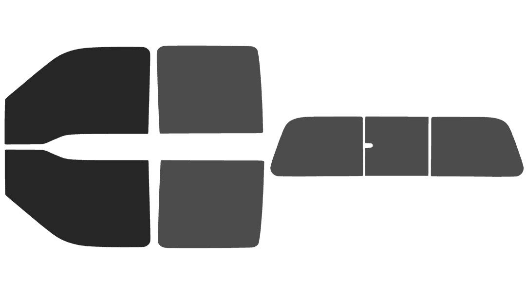 The Tint Effect Precut Window Tint Kit Compatible with Ford F-250 F-350 Super Duty Crew Cab Truck (2008-2016)(Full:: 15% Front / 30% Rear &amp; 3 piece Manual Slider Rear) Automotive Film