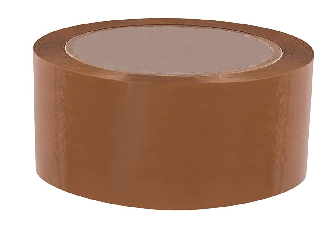 Best House Brown Packaging Tape, Heavy-Duty Parcel Tape for Packing, All Purpose Strong Adhesive Tape, Secure Sticky Seal for Boxes โฏ(48mm X 80m)