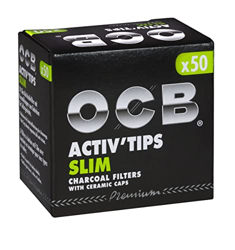 Filtre à charbon actif OCB ActivTips avec double bouchon céramique - 2
