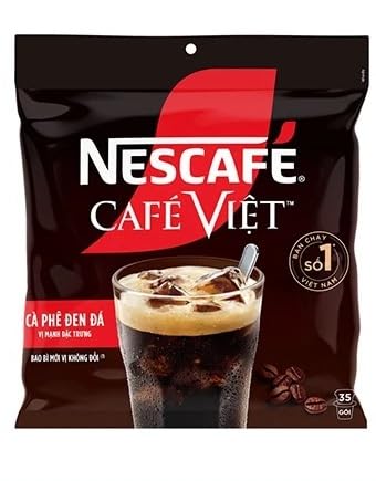 Nescafe Cafe Viet Ca Phe en a Black Iced Coffee Drink Mix, 35 Packets / 16 Grams Each Packet