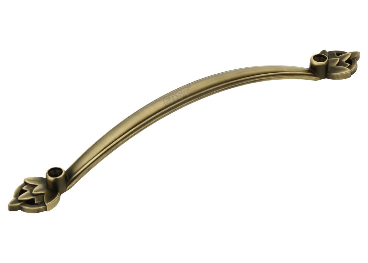 FAST CP05 Brass Antique Front Screw Cabinet Pull Handle for Door and Window 2pcs (8 inch)