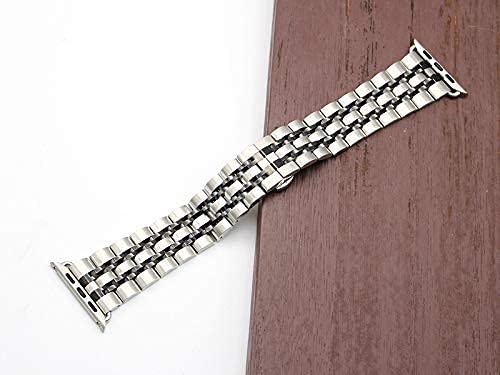 Sangle de montre en acier inoxydable pour remplacer un bracelet usé sur boîtier or 38 mm