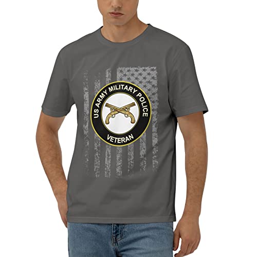Army Military Police Veteran Men's Classic T-Shirt, Cotton Short Sleeve Deep Heather 3X-Large #TOP20