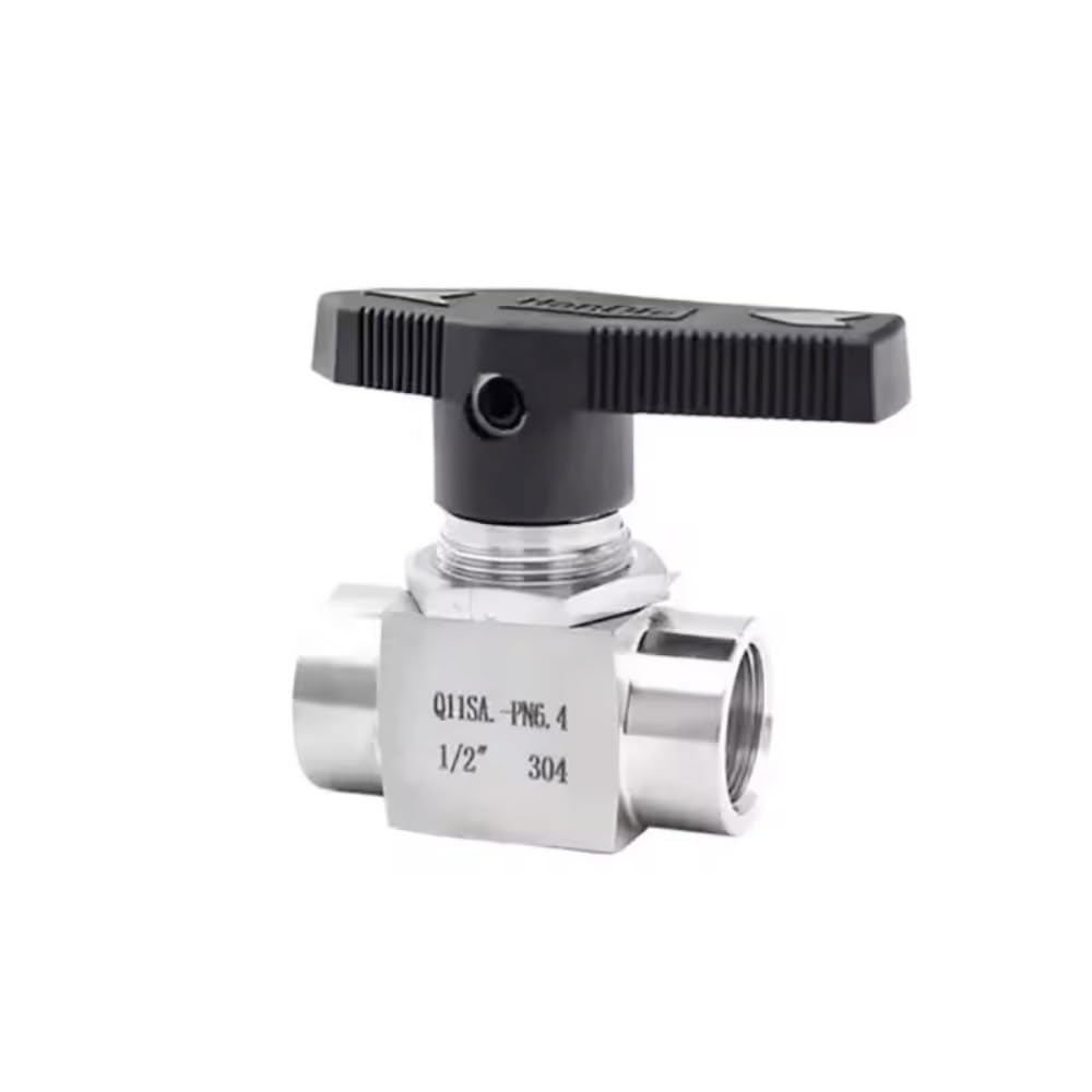 Vanne à bille 3/8 BSPP en acier inoxydable 304 pour eau gaz et huile
