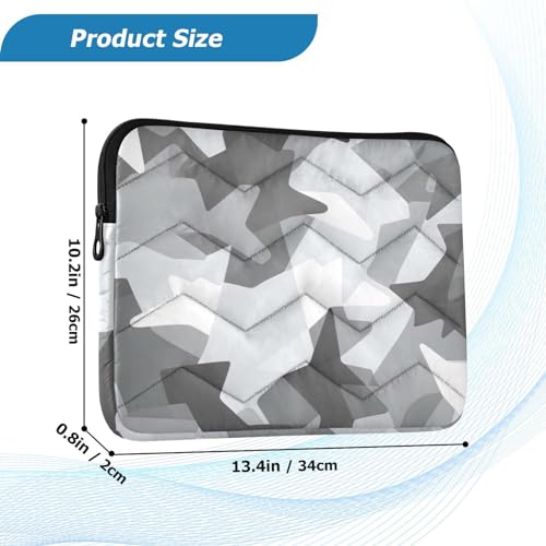 Funda para portátil 13-14 pulgadas camuflaje gris resistente miniatura 3