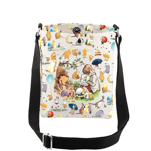 CMNIM Bear & Friends Crossbody Bag Friendship Gifts Cartoon Movie Merchandise Gift for Best Friends Birthday Christmas