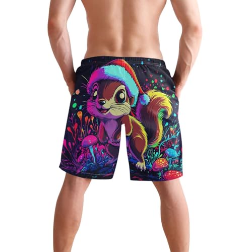 Short de bain doublé Chic Squirrel homme short de plage léger à séchage rapide - 3