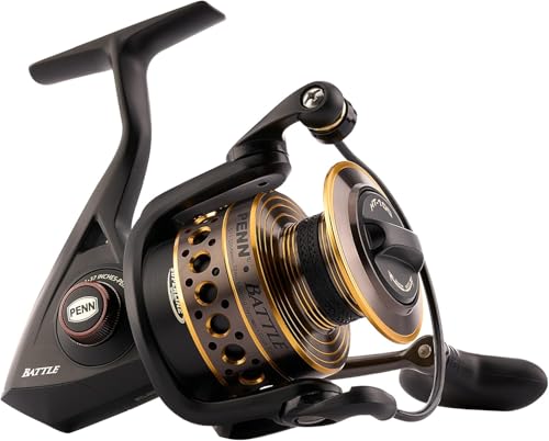 PENN Battle Spinning Reel Kit, Size 5000, Includes Reel Cover and...
