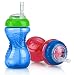Nuby 2PK No-Spill Cup with Flexi Straw, 10oz, Colors May Vary(Pack of 2)