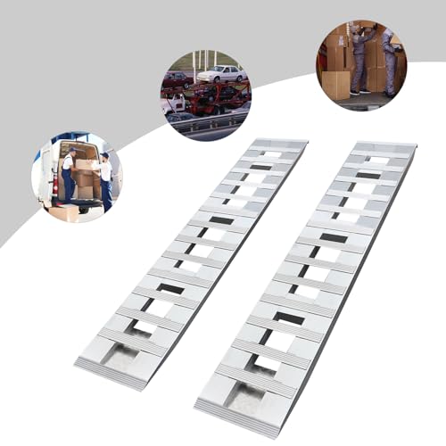 Set de 2 rampas de aluminio para remolque 80x15 pulg miniatura 4
