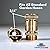 Hippohose Quick Connector Garden Hose Fittings (2 Pack) - Leak Free - 3/4" Snap-On Water Hose Adapter for Quick Release - Solid Brass - Quick Connection Garden Hose Connectors