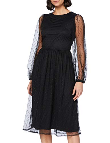 Preisvergleich Produktbild YAS Damen YASLISSO LS MIDI Dress Kleid, Black, XL