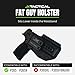 JX Tactical - Original Fat Guy Holster - IWB - Right Hand Draw - Compatible with Sig Sauer P365/P365X w/Monoblock - Optic Ready - Black - Made in U.S.A