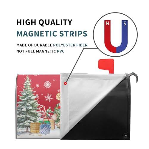 image for Harooni Christmas Winter Gnomes Mailbox Covers Standard Size 18