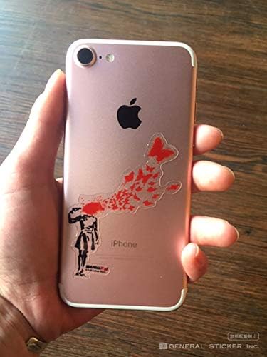 話題 有名 16デザイン 透明ステッカー Sサイズ ブランダライズド アート グッズ (010)