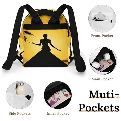 Mochila para mujer cómoda y práctica con base sólida para ordenador portátil de negocios 4