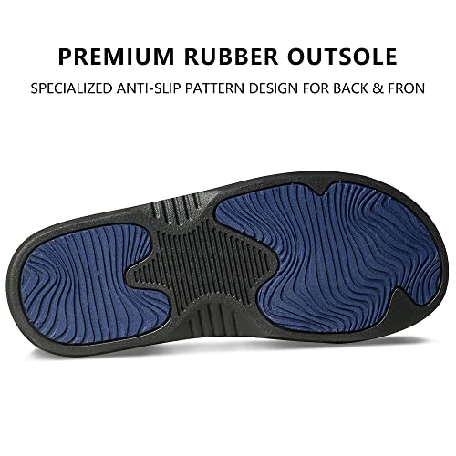Image of MALIDA Mens Flip Flops Non-Slip Bathroom Shower Shoes Waterproof Cushion foam Indoor and Outdoor Thong Sandals