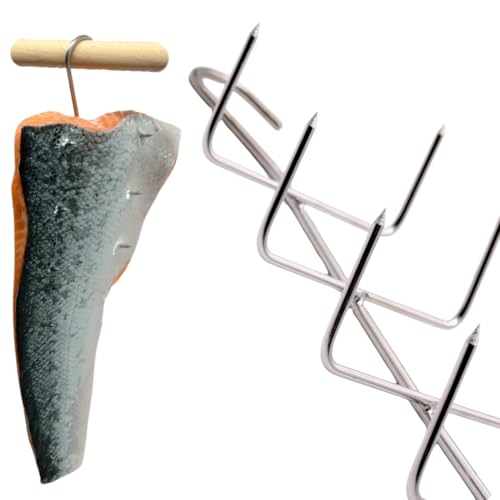 Räucherhaken x 5 Stk Räucherfischhaken | Fleischhaken | Fisch: Lachs, Forelle, Makrele, Kabeljau, Sprotte - Image 4