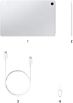 Samsung Galaxy Tab S11 (CAD Version) - Silver, 128GB, 11" Android Tablet, Galaxy AI Enhancements, 120 Hz AMOLED 2X Display, DeX Mode, Redesigned S Pen Included