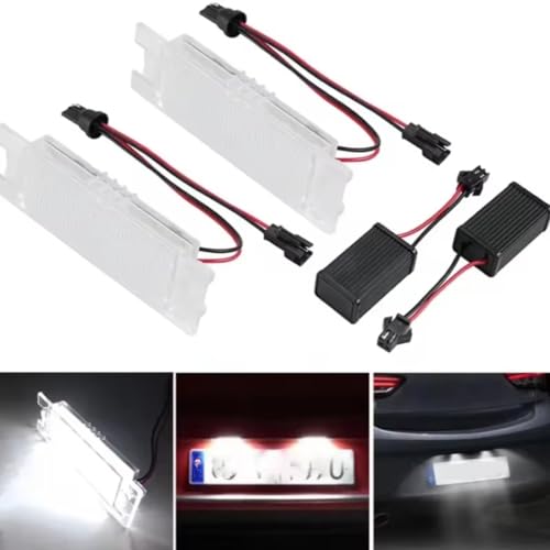Luces de matrícula evita multas en ITV para Alfa Romeo 159 Brera 147 bombillas coche 3