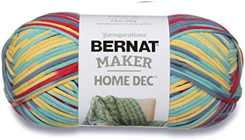 Bernat Maker Home Dec Yarn, 8.8oz, Guage 5 Bulky Chunky, Fiesta Varg