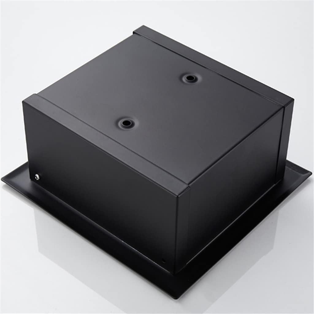 Portarotolo di Carta igienica da Parete, Porta fazzoletti, Porta Carta da Incasso, portarotolo in Acciaio Inox per Bagno, portarotolo da Parete (Singolo Nero)