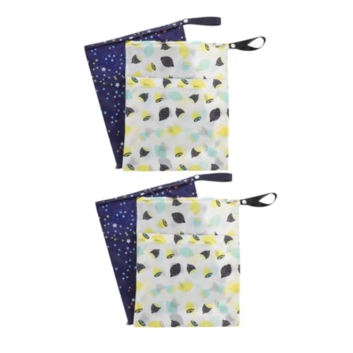 Borsa Impermeabile Riutilizzabile Per Pannolini Confezione Da 4 Asciutta Con Tasche Per Viaggi Yoga Palestra E Uso in Spiaggia