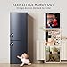 RORMGO Refrigerator Lock 2 Packs, Fridge Lock with Silicone Wire Protection Fridge Locks for Kids Easy to Use and Install Fridge Locks with Key Surface-Friendly Freezer Lock, Black