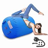 Air Roller Gymnastics Barrel Inflatable Tumbling Roller Air Mat Octagon Mat with Electric Air Pump f