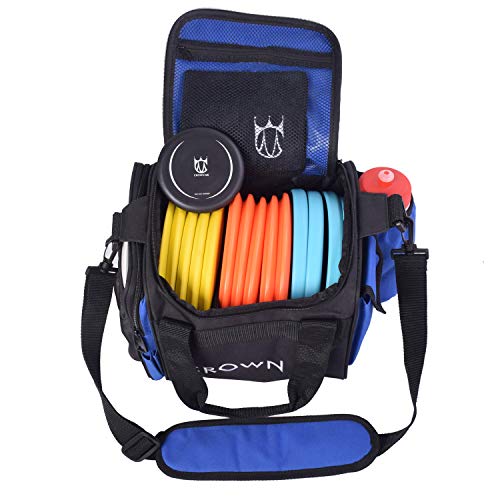 Crown Me Disc Golf Set With 6 Discs And Starter Disc Golf Blue Bag Fairway Driver #TOP3