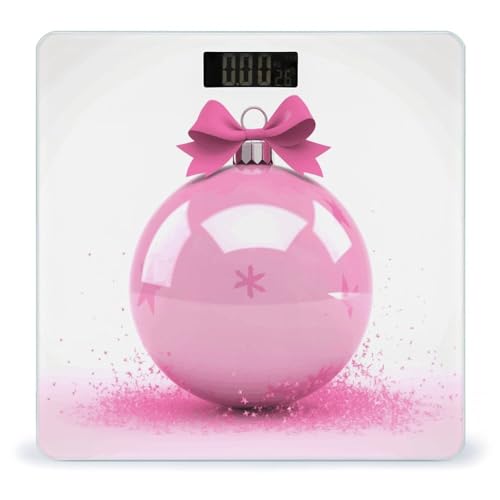 Báscula digital precisa Pink Christmas Ball hasta 180kg miniatura 1