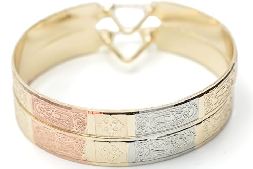 Tri Tone Three Color Hoops: Rose Gold, Silver & Yellow Gold Earrings3