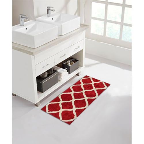 Image of The First Home Decor Modern Anti Slip doormats for Entrance Living Room Bedroom Kitchen Bathroom Doormat 1.5x3 feet (D2D17)
