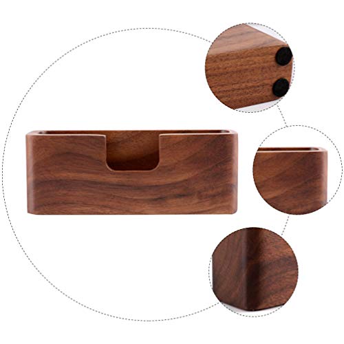 Hemoton Suporte de Exibição de Cartões de Visita de Madeira para Escritório Exibição de Nome de Escr