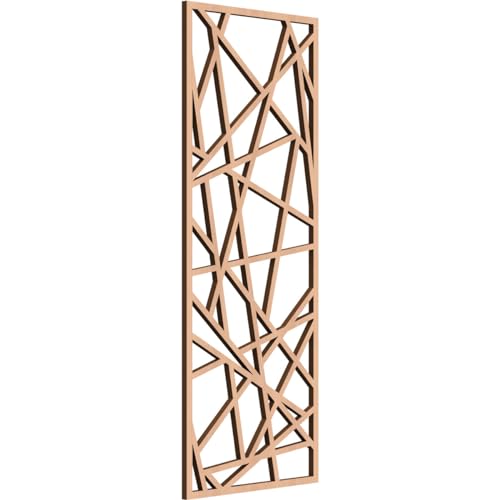 Image of Conway Decorative Pierced Fretwork Wood Wall Panels, 13 3 /8 inchW x 34 3 /8 inchH x 3 /8 inchT, Alder
