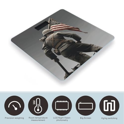 Báscula digital para baño de vidrio templado 400 lb miniatura 3