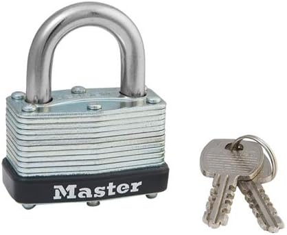 Master Lock 500D, No. 500 Wide Laminated Steel Warded Padllock Pack of 48 pcs48