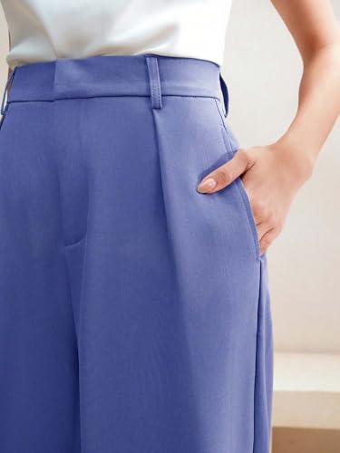 Image of KOTTY Women's Elegant High-Waist Wide-Leg Trousers for Office & Casual Wear