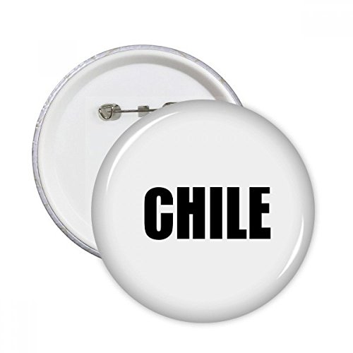 Badge Chili pays nom bouton rond noir décoration vêtement multicolore L pour pin's sac