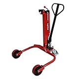 ドラム缶リフト 耐荷重250kg ドラム缶 運搬車 台車 ドラム台車 キャリー ドラムキャリー 運送 運送車 ドラム缶運搬車 ドラムリフター ドラム缶ハンドリフト ハンドリフト ハンドパレットトラック ハンドリフター 油圧式 (赤)