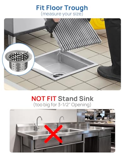 Escurridor para desagüe de piso de acero inoxidable miniatura 2