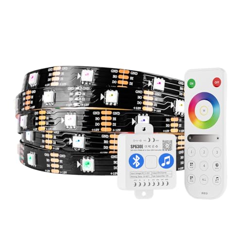 Tira LED RGB direccionable WS2815 5m con control Bluetooth miniatura 1