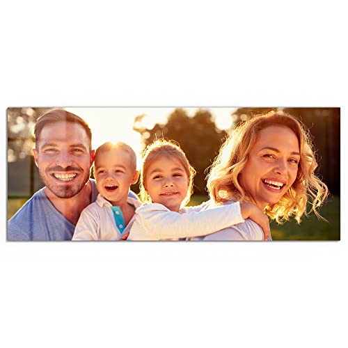 DEQORI Gepersonaliseerde glazen foto | eigen foto op echt glas | horizontaal eendelig 150x60 cm | Foto cadeau | Wandafbeelding voor woonkamer, slaapkamer, hal & keuken | individuele wanddecoratie - Afbeelding 3