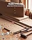 TANYO 2 Stück Holzbearbeitung Bankhaken 19mm, Tisch Werkbank Klemme & Niederhalter mit 4 Bench Dogs, Edelstahl Tisch Hobel Stop Bank Hunde Klemme für Hobelbank